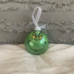 Handmade 3 in Grinch glitter tree ornaments,  $7 each or 3 for $15